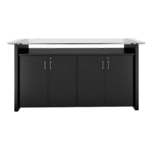 Table de Bureau Noir avec Aluminium